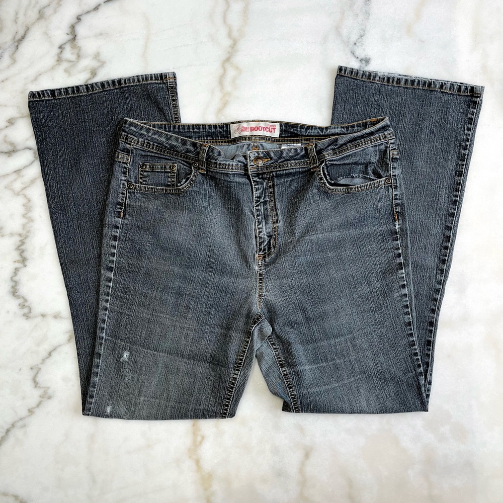 Black Denim Bootcut Jeans women size 18